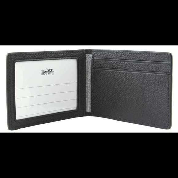 Compact ID Leather Wallet Gift set w/Key F64118 - Picture 3 of 7
